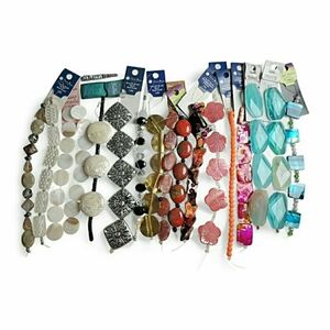 Variety of New Strung Beads for Jewelry Making or Crafts